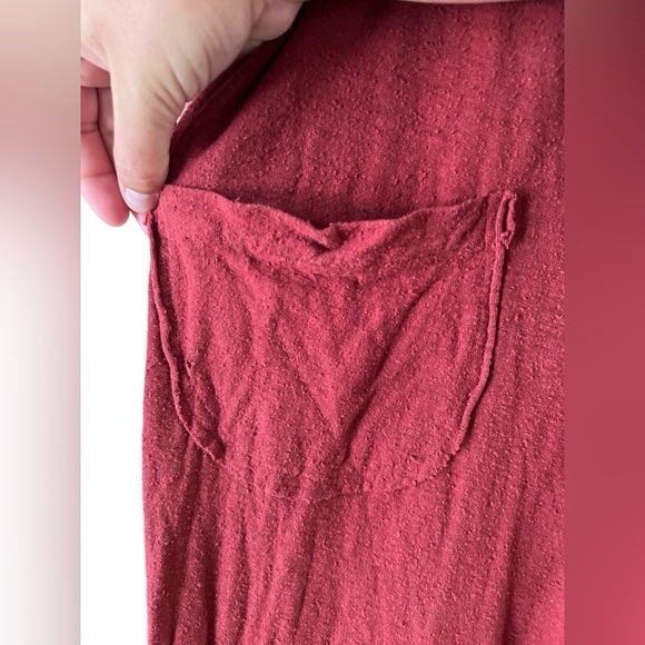 Free people beach red my go to jumpsuit - Picture 4 of 6